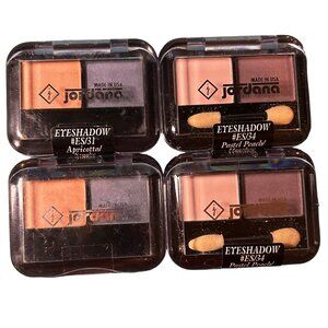 Vintage Jordana Eyeshadow Lot 4 Apricotta Smoke Pastel Peach Heather Made USA